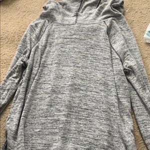 grey hoodie